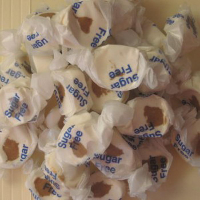 Sugar-Free Vanilla Peanut Butter Taffy